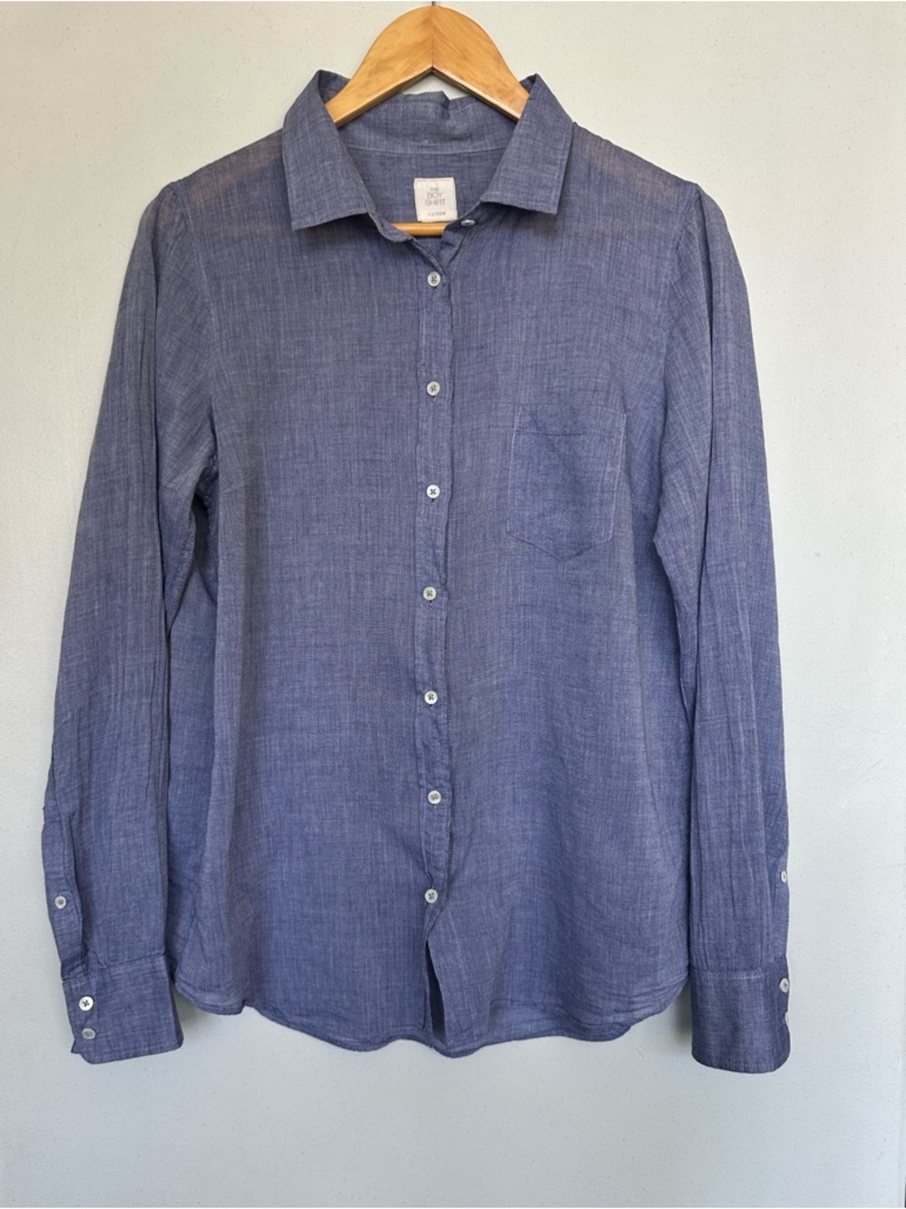 The Boy Shirt by J. Crew Blue Long-Sleeve Button-Down Shirt